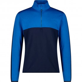 Блуза CMP 34L4127 half zip sweatshirt - Blue (Zaffiro Melange) блуза,мъжки,пуловери,cmp,34l4127,half,zip,sweatshirt,blue,(zaffiro,melange)