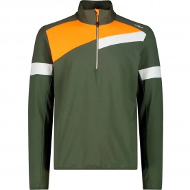 Блуза CMP 34L4147 half zip sweatshirt - Green (Olive) блуза,мъжки,пуловери,cmp,34l4147,half,zip,sweatshirt,green,(olive)