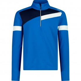 Блуза CMP 34L4147 half zip sweatshirt - Blue (Zaffiro) блуза,мъжки,пуловери,cmp,34l4147,half,zip,sweatshirt,blue,(zaffiro)