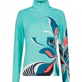 Блуза CMP 34L4216 half zip sweatshirt - Green (Acqua) блуза,дамски,блузи,cmp,34l4216,half,zip,sweatshirt,green,(acqua)