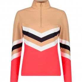 Блуза CMP 34L4216 half zip sweatshirt - Beige (Sesamo / Corallo) блуза,дамски,блузи,cmp,34l4216,half,zip,sweatshirt,beige,(sesamo,corallo)