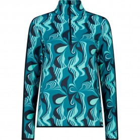 Блуза CMP 34L4256 half zip sweatshirt - Blue (Teal / Acqua / Anthracite) блуза,дамски,блузи,cmp,34l4256,half,zip,sweatshirt,blue,(teal,acqua,anthracite)