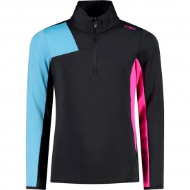 Блуза CMP 34L4795 half zip sweatshirt - Black (Anthracite) блуза,детски,блузи,cmp,34l4795,half,zip,sweatshirt,black,(anthracite)