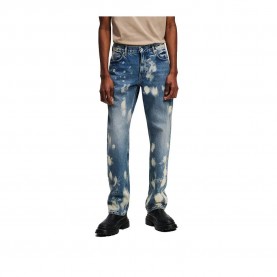 дънки,мъжки,панталони,дамски,панталони,karl,lagerfeld,jeans,a1m10095,straight,fit,jeans,blue,(bleached,denim)