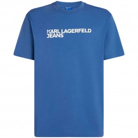 Тениска Karl lagerfeld jeans A1M17002 short sleeve T-shirt - Blue (Washed Federal Blue) тениска,мъжки,тениски,дамски,тениски,karl,lagerfeld,jeans,a1m17002,short,sleeve,t,shirt,blue,(washed,federal,blue)