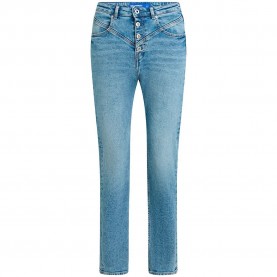 дънки,мъжки,панталони,дамски,панталони,karl,lagerfeld,jeans,a4w10054,straight,fit,high,waist,jeans,blue,(washed,mid,blue)