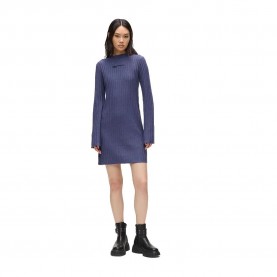 Дънки Karl lagerfeld jeans A4W13012 long sleeve short dress - Blue (Skipper Blue) дънки,дамски,поли,и,рокли,karl,lagerfeld,jeans,a4w13012,long,sleeve,short,dress,blue,(skipper,blue)