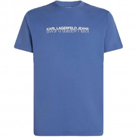 Тениска Karl lagerfeld jeans B1M17063 short sleeve T-shirt - Blue (Washed Federal Blue) тениска,мъжки,тениски,дамски,тениски,karl,lagerfeld,jeans,b1m17063,short,sleeve,t,shirt,blue,(washed,federal,blue)