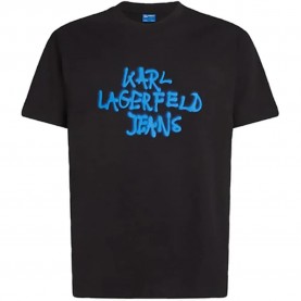 Тениска Karl lagerfeld jeans B1M17065 short sleeve T-shirt - Black (Black) тениска,мъжки,тениски,дамски,тениски,karl,lagerfeld,jeans,b1m17065,short,sleeve,t,shirt,black,(black)