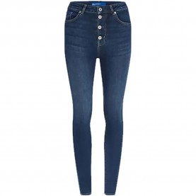 Дънки Karl lagerfeld jeans B1W10033 Skinny Fit high waist jeans - Blue (Washed Dark Blue) дънки,мъжки,панталони,дамски,панталони,karl,lagerfeld,jeans,b1w10033,skinny,fit,high,waist,jeans,blue,(washed,dark,blue)