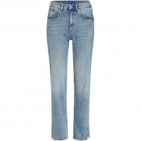Дънки Karl lagerfeld jeans B1W10070 Straight Fit high waist jeans - Blue (Visual Acid Mid Blue) дънки,мъжки,панталони,дамски,панталони,karl,lagerfeld,jeans,b1w10070,straight,fit,high,waist,jeans,blue,(visual,acid,mid,blue)