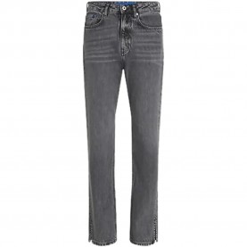Дънки Karl lagerfeld jeans B1W10071 Straight Fit high waist jeans - Grey (Mid Grey) дънки,мъжки,панталони,дамски,панталони,karl,lagerfeld,jeans,b1w10071,straight,fit,high,waist,jeans,grey,(mid,grey)