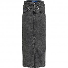 Пола Karl lagerfeld jeans B1W12016 long skirt - Grey (Washed Black) пола,дамски,поли,и,рокли,karl,lagerfeld,jeans,b1w12016,long,skirt,grey,(washed,black)