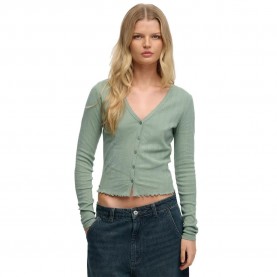 Жилетка Superdry Athletic Essential Pointelle cardigan - Green (Light Jade Green) жилетка,мъжки,пуловери,дамски,пуловери,superdry,athletic,essential,pointelle,cardigan,green,(light,jade,green)