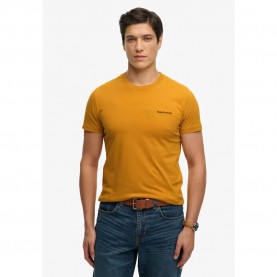 Тениска Superdry Essential Company Logo short sleeve T-shirt - Yellow (Denim Co Ochre Brown) тениска,мъжки,тениски,дамски,тениски,superdry,essential,company,logo,short,sleeve,t,shirt,yellow,(denim,co,ochre,brown)