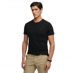 Тениска Superdry Essential SDCO Logo short sleeve T-shirt - Black (Black / Red) тениска,мъжки,тениски,дамски,тениски,superdry,essential,sdco,logo,short,sleeve,t,shirt,black,(black,red)