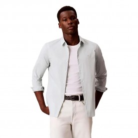 Риза с дълъг ръкав Calvin klein Solid Stretch Slim Fit long sleeve shirt - White (Pale Meadow) риза,с,дълъг,ръкав,дамски,ризи,мъжки,ризи,calvin,klein,solid,stretch,slim,fit,long,sleeve,shirt,white,(pale,meadow)