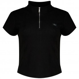 Дънки Calvin klein jeans LV047G240G short sleeve top - Black (Black) дънки,дамски,топове,calvin,klein,jeans,lv047g240g,short,sleeve,top,black,(black)