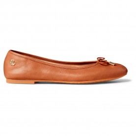 Обувки Lauren Jayna Leather ballet pumps - Brown (Deep Saddle Tan) обувки,дамски,обувки,lauren,jayna,leather,ballet,pumps,brown,(deep,saddle,tan)