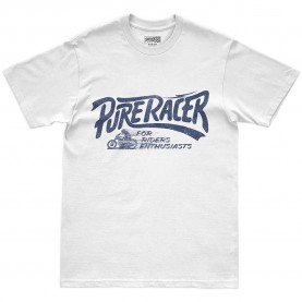 Тениска Pure racer Basic Enthusiast short sleeve T-shirt - White (White) тениска,мъжки,тениски,дамски,тениски,pure,racer,basic,enthusiast,short,sleeve,t,shirt,white,(white)