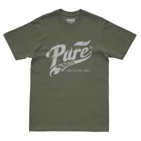 Тениска Pure racer Basic Flames short sleeve T-shirt - Green (Khaki) тениска,мъжки,тениски,дамски,тениски,pure,racer,basic,flames,short,sleeve,t,shirt,green,(khaki)
