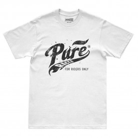 Тениска Pure racer Basic Flames short sleeve T-shirt - White (White) тениска,мъжки,тениски,дамски,тениски,pure,racer,basic,flames,short,sleeve,t,shirt,white,(white)