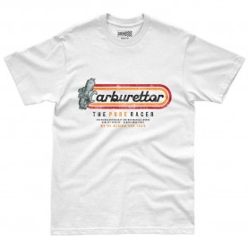 Тениска Pure racer Carburettor 2 short sleeve T-shirt - White (White) тениска,мъжки,тениски,дамски,тениски,pure,racer,carburettor,2,short,sleeve,t,shirt,white,(white)