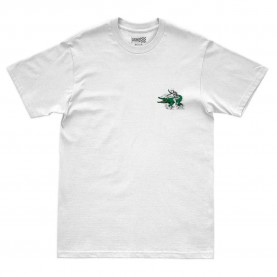 Тениска Pure racer Crocodile short sleeve T-shirt - White (White) тениска,мъжки,тениски,дамски,тениски,pure,racer,crocodile,short,sleeve,t,shirt,white,(white)