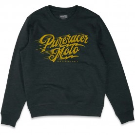 Блуза Pure racer Fast Logo Basic sweatshirt - Black (Dark Grey) блуза,мъжки,пуловери,pure,racer,fast,logo,basic,sweatshirt,black,(dark,grey)