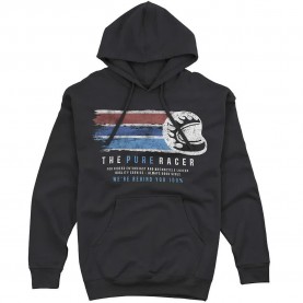 Суичър Pure racer Flag Helmet hoodie - Black (Black) суичър,мъжки,пуловери,pure,racer,flag,helmet,hoodie,black,(black)