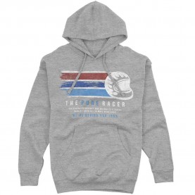 Суичър Pure racer Flag Helmet hoodie - Grey (Grey Heather) суичър,мъжки,пуловери,pure,racer,flag,helmet,hoodie,grey,(grey,heather)