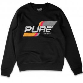 Блуза Pure racer Flag Logo Basic sweatshirt - Black (Black) блуза,мъжки,пуловери,pure,racer,flag,logo,basic,sweatshirt,black,(black)