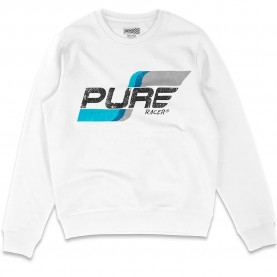 Блуза Pure racer Flag Logo Basic sweatshirt - White (White) блуза,мъжки,пуловери,pure,racer,flag,logo,basic,sweatshirt,white,(white)