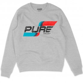 Блуза Pure racer Flag Logo Basic sweatshirt - Grey (Heather Grey) блуза,мъжки,пуловери,pure,racer,flag,logo,basic,sweatshirt,grey,(heather,grey)