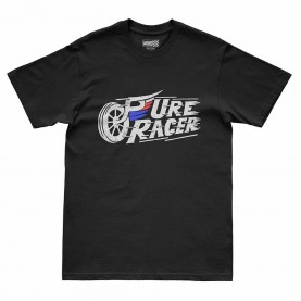 Тениска Pure racer Flying Tire short sleeve T-shirt - Black (Black) тениска,мъжки,тениски,дамски,тениски,pure,racer,flying,tire,short,sleeve,t,shirt,black,(black)