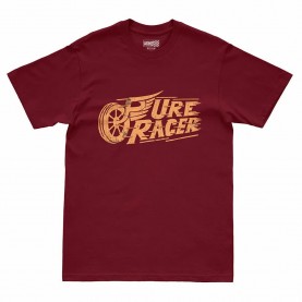 Тениска Pure racer Flying Tire short sleeve T-shirt - Red (Burgundy) тениска,мъжки,тениски,дамски,тениски,pure,racer,flying,tire,short,sleeve,t,shirt,red,(burgundy)