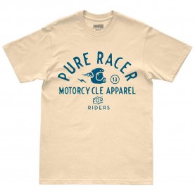 тениска,мъжки,тениски,дамски,тениски,pure,racer,helmet,stamp,short,sleeve,t,shirt,beige,(butter)