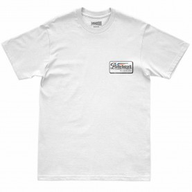 Тениска Pure racer Logo Wing Stamp short sleeve T-shirt - White (White) тениска,мъжки,тениски,дамски,тениски,pure,racer,logo,wing,stamp,short,sleeve,t,shirt,white,(white)