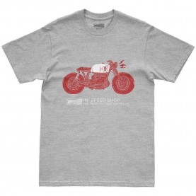Тениска Pure racer Moto Boxer short sleeve T-shirt - Grey (Grey) тениска,мъжки,тениски,дамски,тениски,pure,racer,moto,boxer,short,sleeve,t,shirt,grey,(grey)