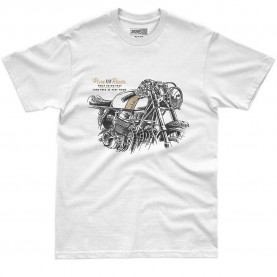 Тениска Pure racer Moto Draw 4 short sleeve T-shirt - White (White) тениска,мъжки,тениски,дамски,тениски,pure,racer,moto,draw,4,short,sleeve,t,shirt,white,(white)
