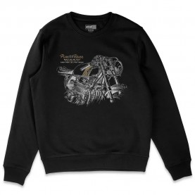 Блуза Pure racer Moto Draw 3 sweatshirt - Black (Black) блуза,мъжки,пуловери,pure,racer,moto,draw,3,sweatshirt,black,(black)
