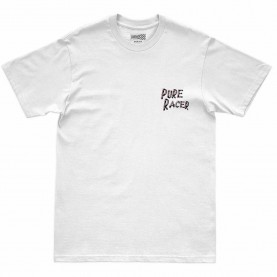 Тениска Pure racer Patience And Parts short sleeve T-shirt - White (White) тениска,мъжки,тениски,дамски,тениски,pure,racer,patience,and,parts,short,sleeve,t,shirt,white,(white)