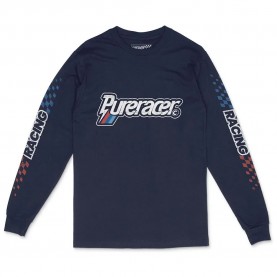 тениска,мъжки,тениски,дамски,тениски,pure,racer,racer,line,long,sleeve,t,shirt,blue,(blue)