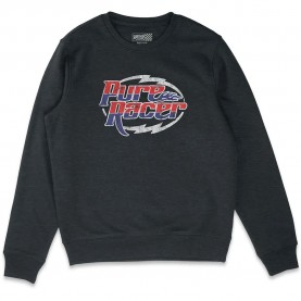 Блуза Pure racer Racing Logo Basic sweatshirt - Black (Dark Grey) блуза,мъжки,пуловери,pure,racer,racing,logo,basic,sweatshirt,black,(dark,grey)
