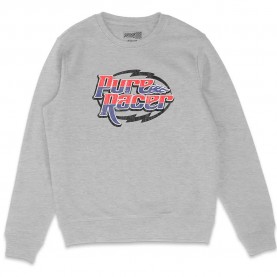 Блуза Pure racer Racing Logo Basic sweatshirt - Grey (Heather Grey) блуза,мъжки,пуловери,pure,racer,racing,logo,basic,sweatshirt,grey,(heather,grey)