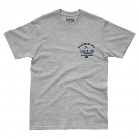Тениска Pure racer Ride Free short sleeve T-shirt - Grey (Heather Grey) тениска,мъжки,тениски,дамски,тениски,pure,racer,ride,free,short,sleeve,t,shirt,grey,(heather,grey)