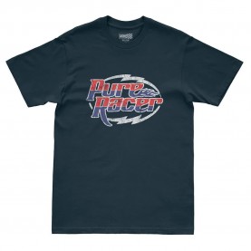 Тениска Pure racer Racing Logo short sleeve T-shirt - Blue (Grey Ink) тениска,мъжки,тениски,дамски,тениски,pure,racer,racing,logo,short,sleeve,t,shirt,blue,(grey,ink)
