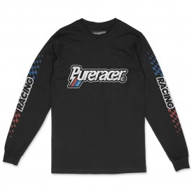 тениска,мъжки,тениски,дамски,тениски,pure,racer,racer,line,long,sleeve,t,shirt,black,(black)