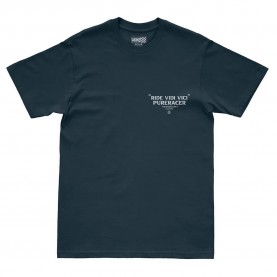 Тениска Pure racer Ride Vidi Vinci short sleeve T-shirt - Blue (Grey Ink) тениска,мъжки,тениски,дамски,тениски,pure,racer,ride,vidi,vinci,short,sleeve,t,shirt,blue,(grey,ink)