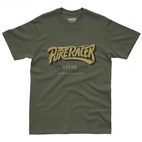 Тениска Pure racer The Speed Shop short sleeve T-shirt - Green (Khaki) тениска,мъжки,тениски,дамски,тениски,pure,racer,the,speed,shop,short,sleeve,t,shirt,green,(khaki)